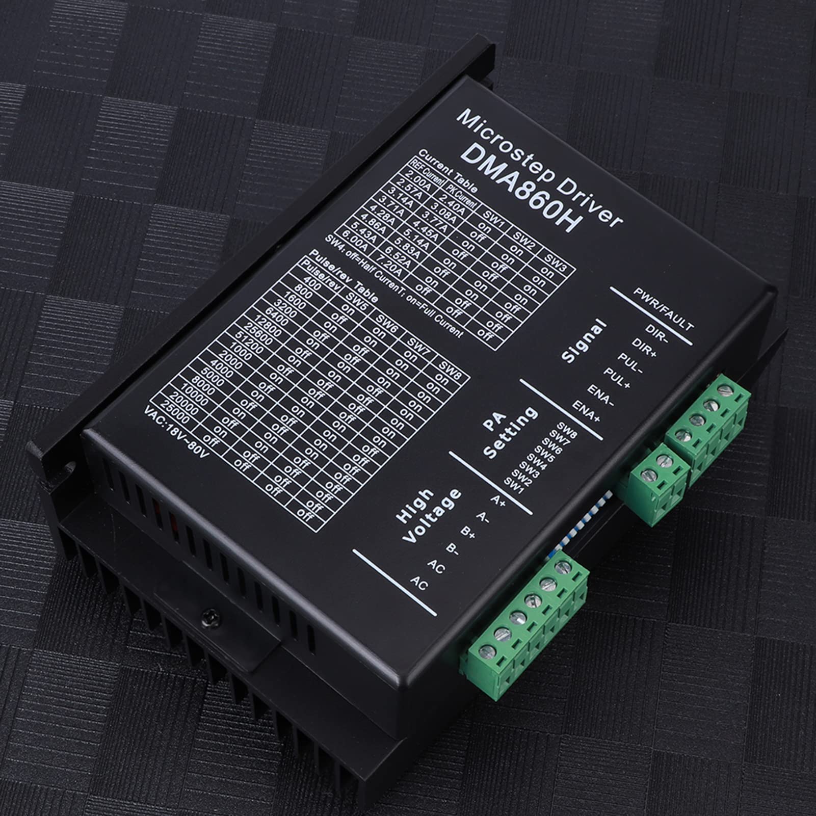 Oumefar 1pc DMA860H Motor Driver 2 4 7 2A Digital CNC 32 Bit 18 80VAC Motor Driver Ultra Low Noise for Machine Equipment