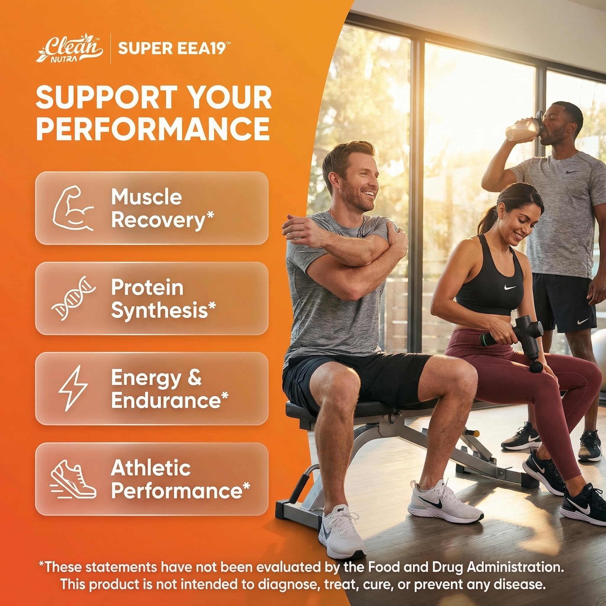 Clean Nutraceuticals Amino Acids Supplement L-Lysine, L-Threonine, L-Leucine, Isoleucine, Valine, L-Histidine, L-Tryptophan, L-Methionine, L-Arginine, L-Cysteine, L-Glutamine, L-Serine, Aspartic Acid — Amazon image 2