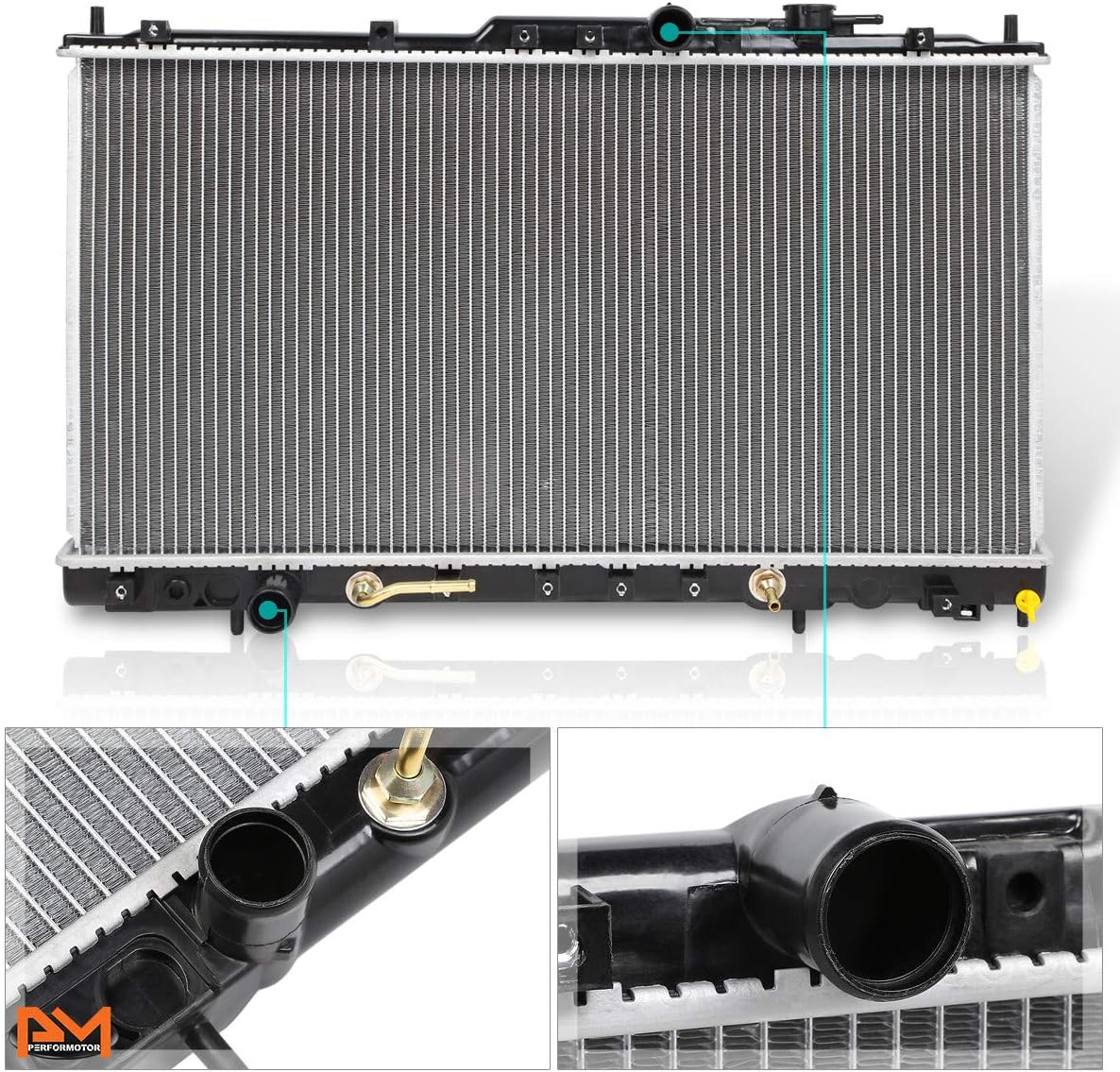 DPI-2300 OE Factory Style Aluminum Core Cooling Radiator Compatible with 99-02 Mitsubishi Galant AT