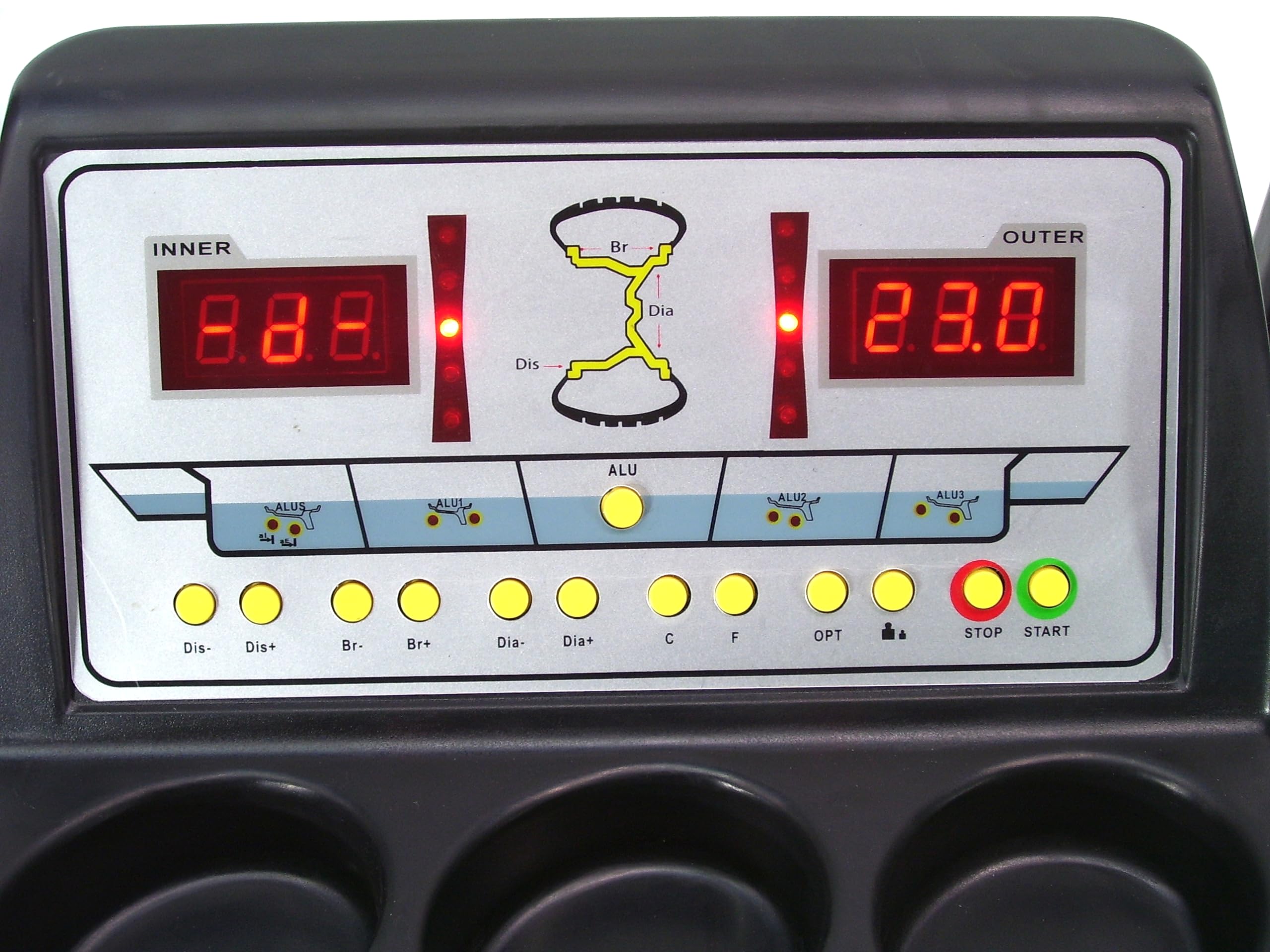 Equilibratore per pneumatici, cerchioni, macchina di bilanciamento fino a 24" 06305 AWZ