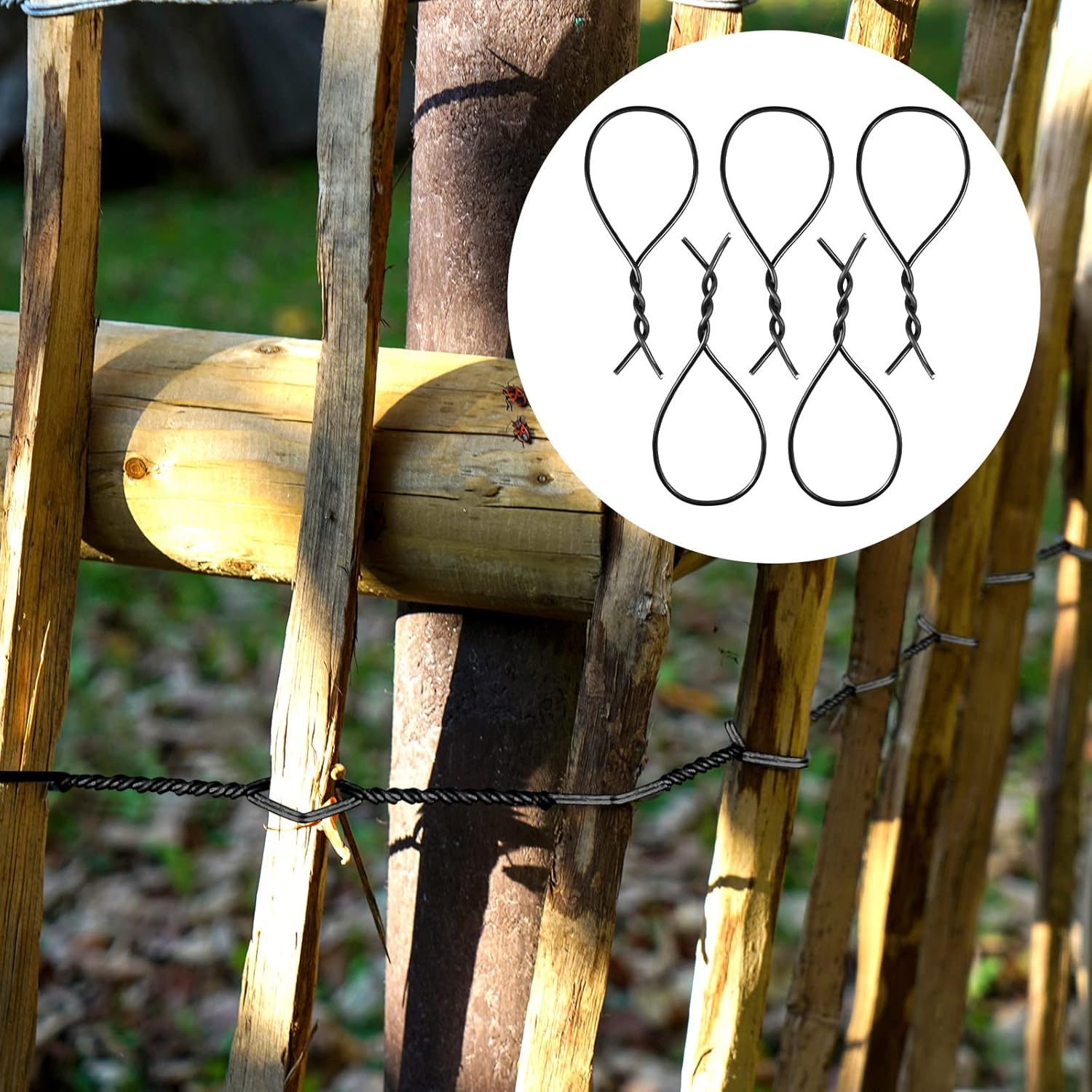 Cunno 10 Roll Rebar Tie Wire 16 Gauge Bailing Wire Roll Rebar Tie Tool Annealed Multi Purpose Flexible Reel for Home Decoration Industrial Tool, Total 984 Feet (Black)