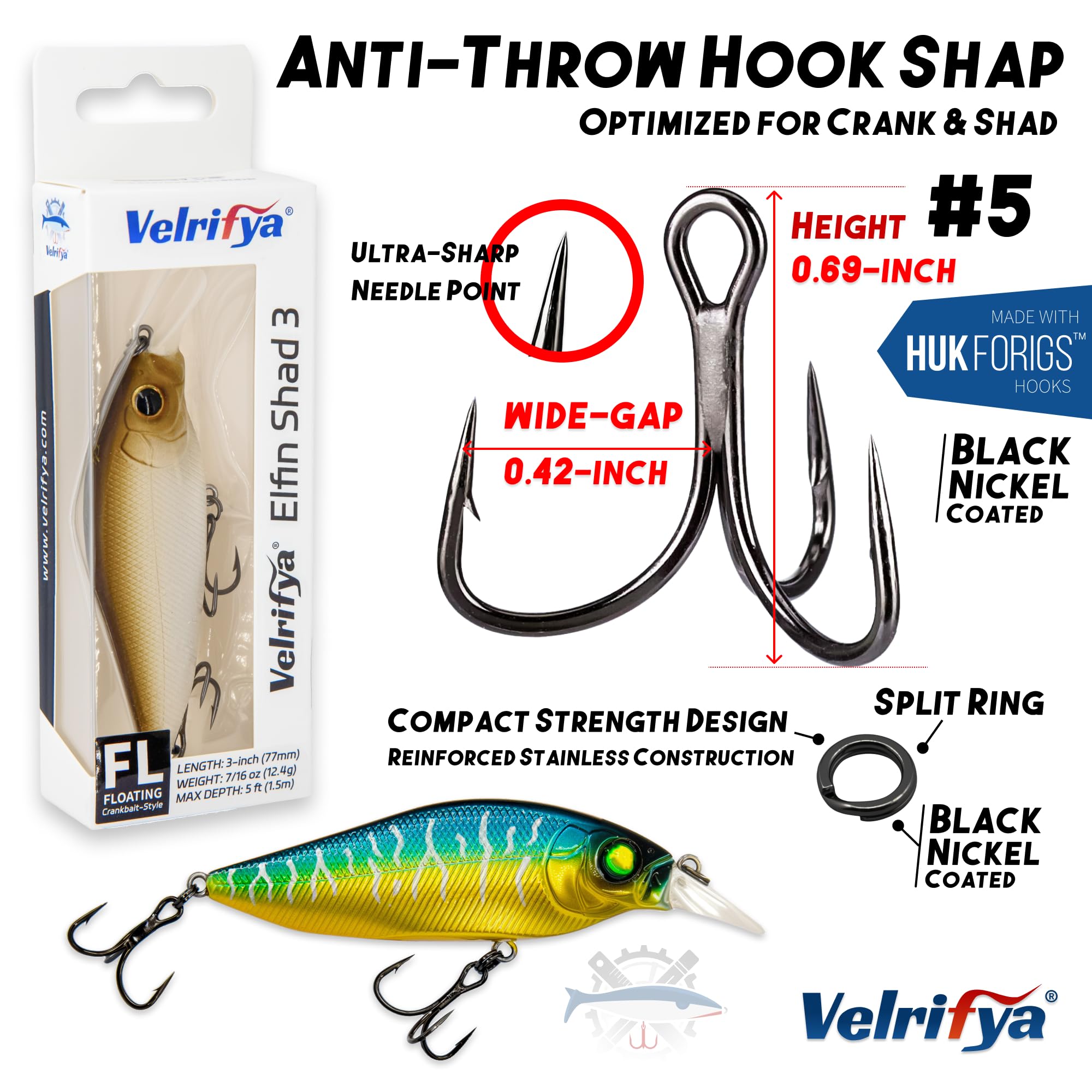 Crankbaits/Jerkbait híbridos para pesca de lubina, buceo poco profundo, para lucio, lucio, agua fría para pesca de invierno y primavera, para agua dulce y salada
