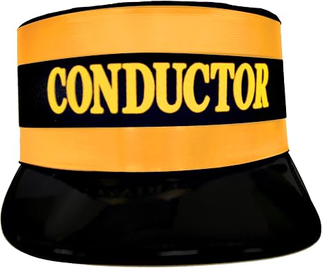 mens Conductor Hat Costume Headwear 