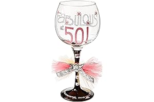 Mud Pie Fabulous at 50 Wine Glass