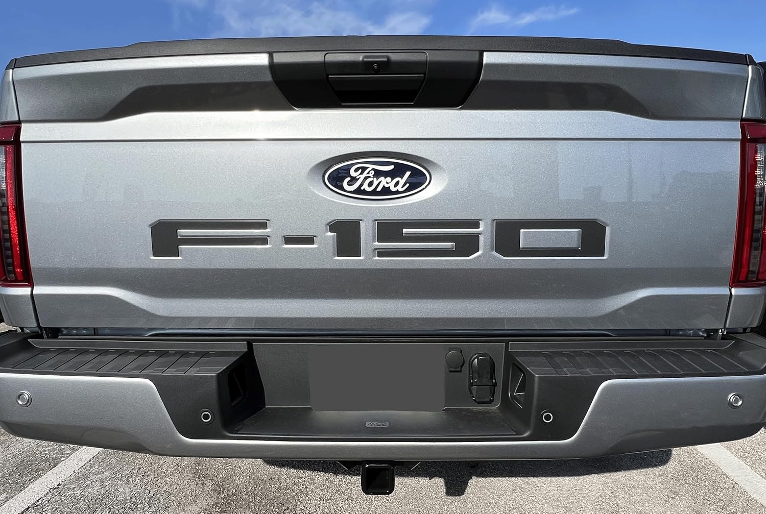 Eurosport Daytona- Compatible with 2021-Current, Ford F150 Standard Tailgate Letters (Black)