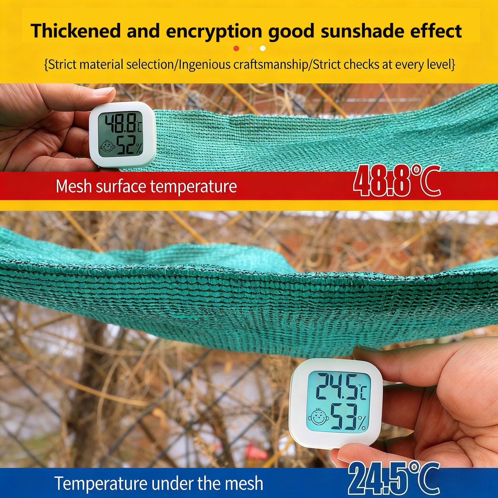 Telo Ombreggiante Verde 6x7m Rete Ombreggiante per Esterni Con Occhielli,88% Sole/UV Protezione Tessuto Ombreggiantes Traspirante Hdpe Panno Vele Parasole per Giardino/Pergola/Esterno/piscina