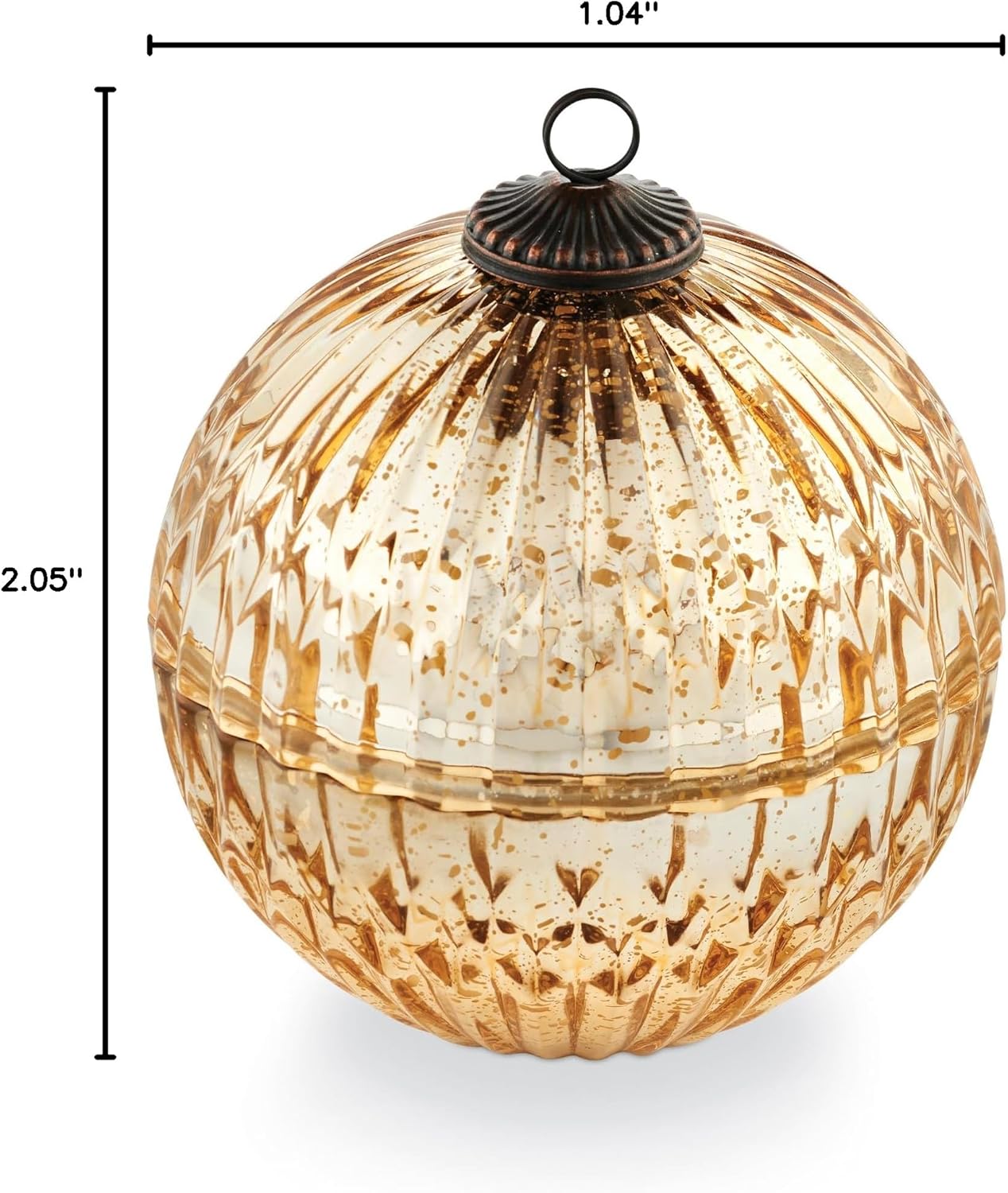 Illume Winter White Mercury Ornament Candle