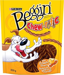 Beggin' Chew-rific Dog Treats, Bacon & Cheese Flavour Snacks - 850 g