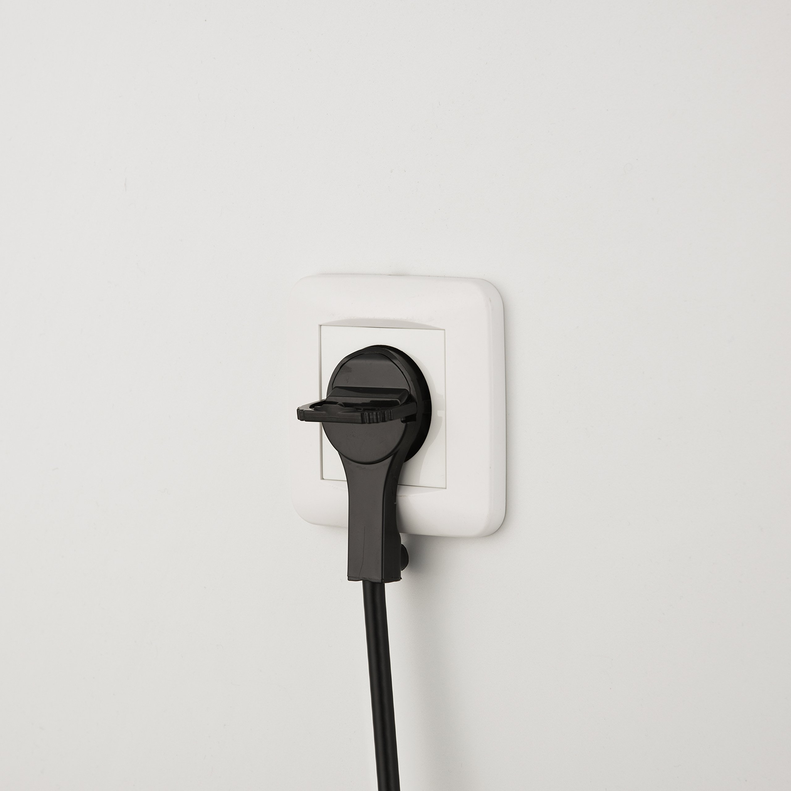 Electraline 523069 Wtyczka, Czarny, ‎4 x 4 x 7 cm; 40 g