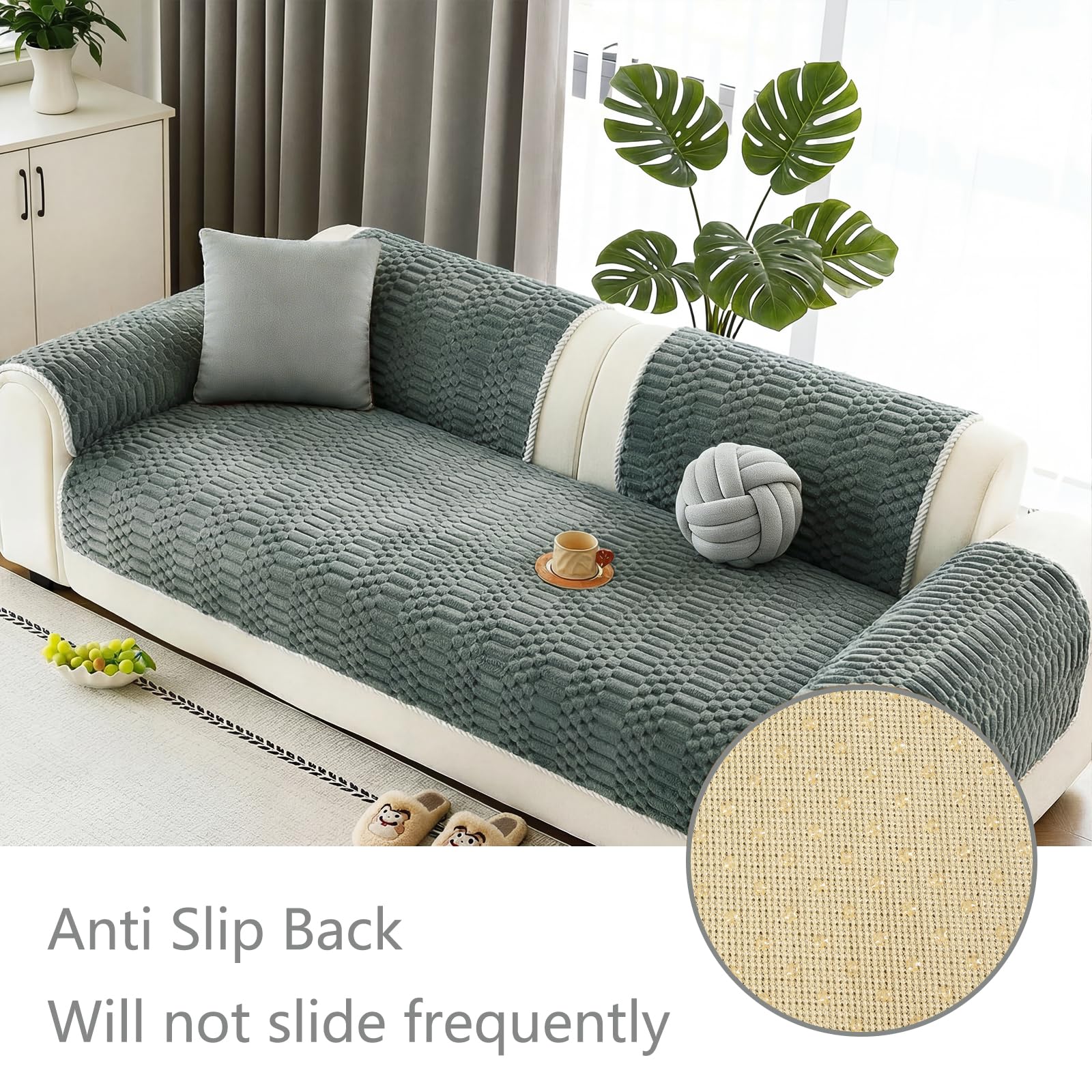 Famibay Sofa Cover 2 Seater Couch Covers Non Slip Sofa Covers L Shape Washable G