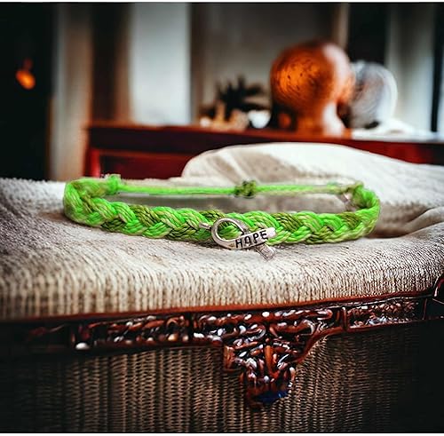 Miniatura 2 de Pulsera de concientización sobre el cáncer de linfoma, en apoyo de los seres queridos que luchan contra el cáncer