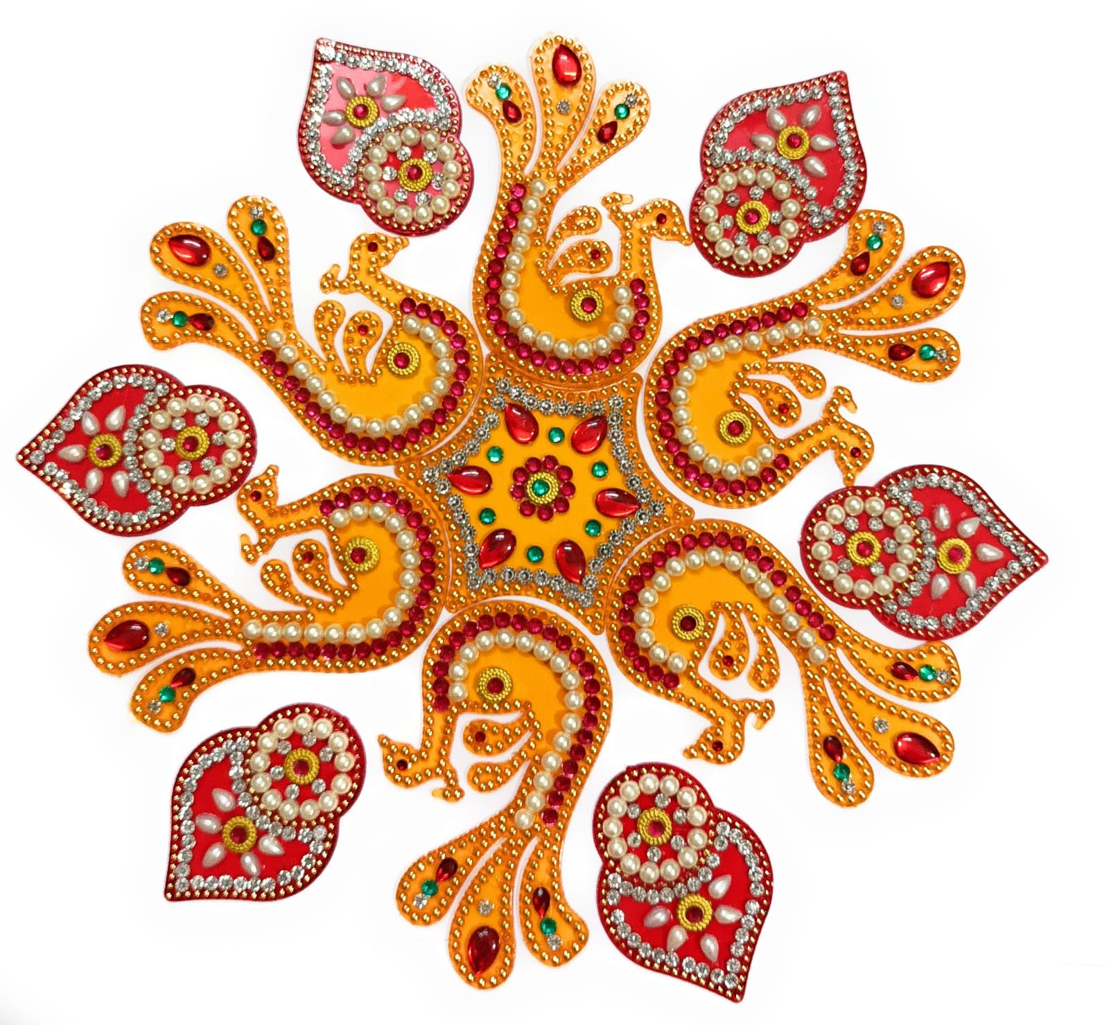 Return Gift for Wedding/Makarsankranti Navratri Rangoli Set/Christmas Gift Decorations On Floor/Wall/Table Rangoli Decorative Reusable Showpiece -13piece (Rangoli-10) (B0CH9WW8XF) Amazon Price History, Amazon Price Tracker