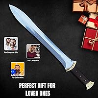 Vista 6 de Generic Espada de Gladius Romana, Espada corta de espiga completa con funda de cuero