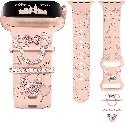 Miniatura 7 de Dijes de correa de reloj compatibles con Apple Watch Band (correa incluida) de 1.614 in, 1.575 in, 1.496 in, 1.929 in, 1.772 in, 1.732 in, 1.654 in,