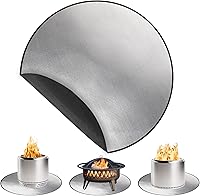 Vista 11 de DocSafe Tapete redondo para debajo de la parrilla de 60 x 60 pulgadas, tapete grande de 4 capas para hoguera, tapete ignífugo con protector