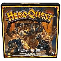 Avalon Hill, HeroQuest, pack delle Imprese L’Orda degli Ogre, gioco per roleplay, per giocare è necessario avere il Sistema di Gioco Base HeroQuest – Versione Italiana