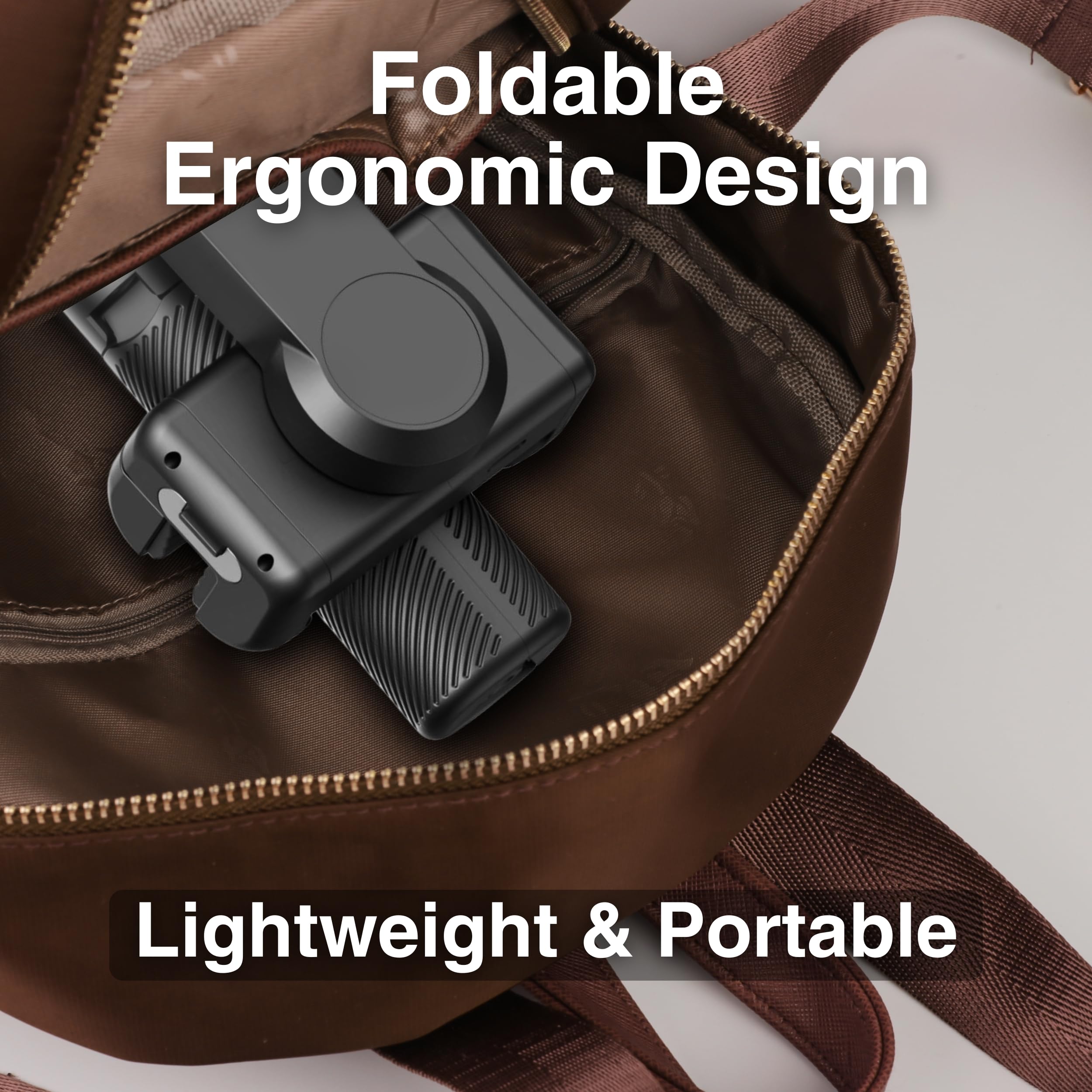 Aochuan Gimbal M2 Pro para smartphone, estabilizador de video, palo selfie y trípode, seguimiento corporal con IA, luz magnética, cardán portátil y plegable para iPhone Android para vlogging, YouTube,