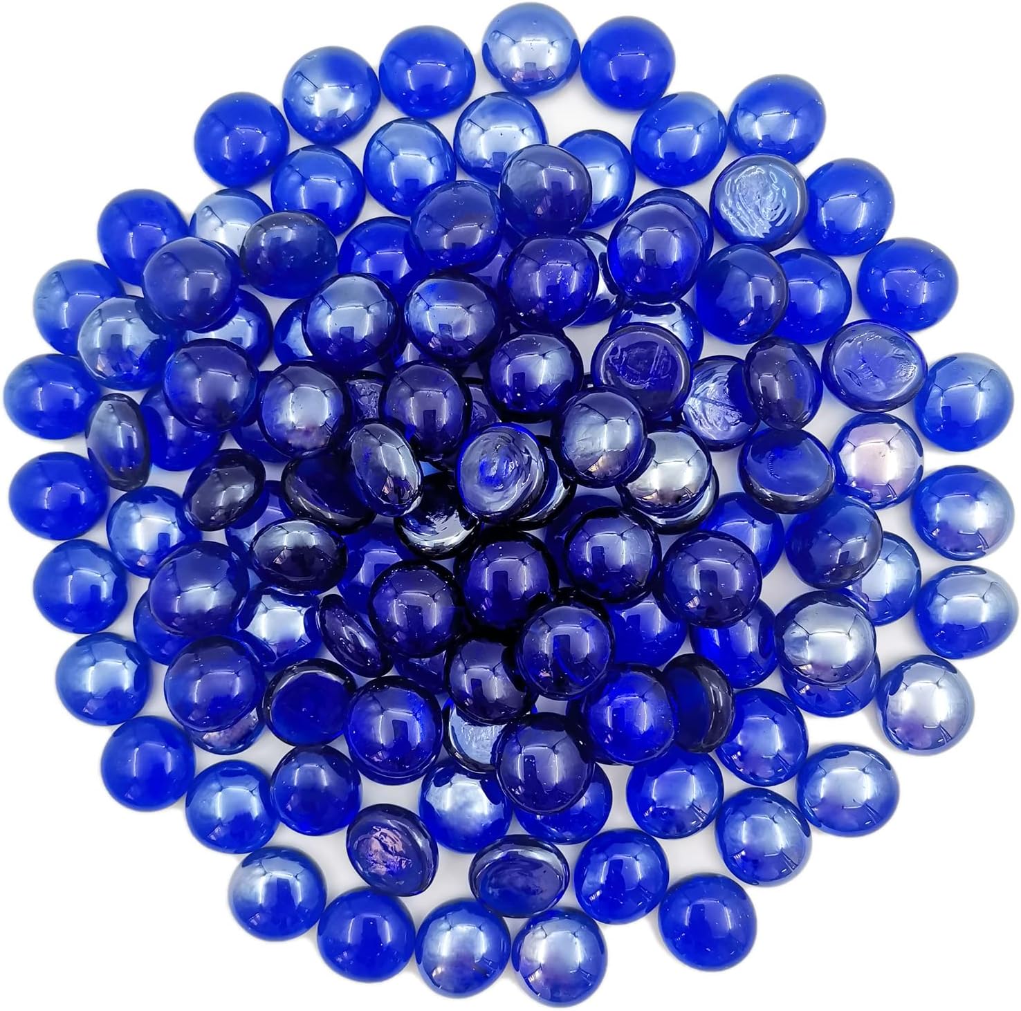 Flat Glass Marbles 1 Pound Vase Filler Fire Pit Glass