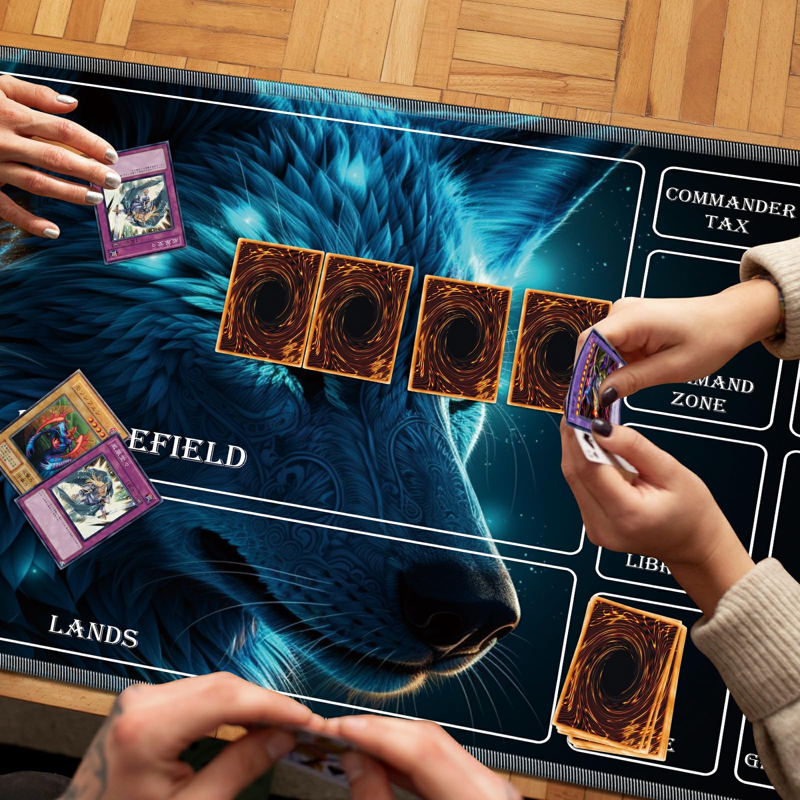 Amazon.com: BREIDMKFM Playmat for MTG with Magic Zones, 24 x 14