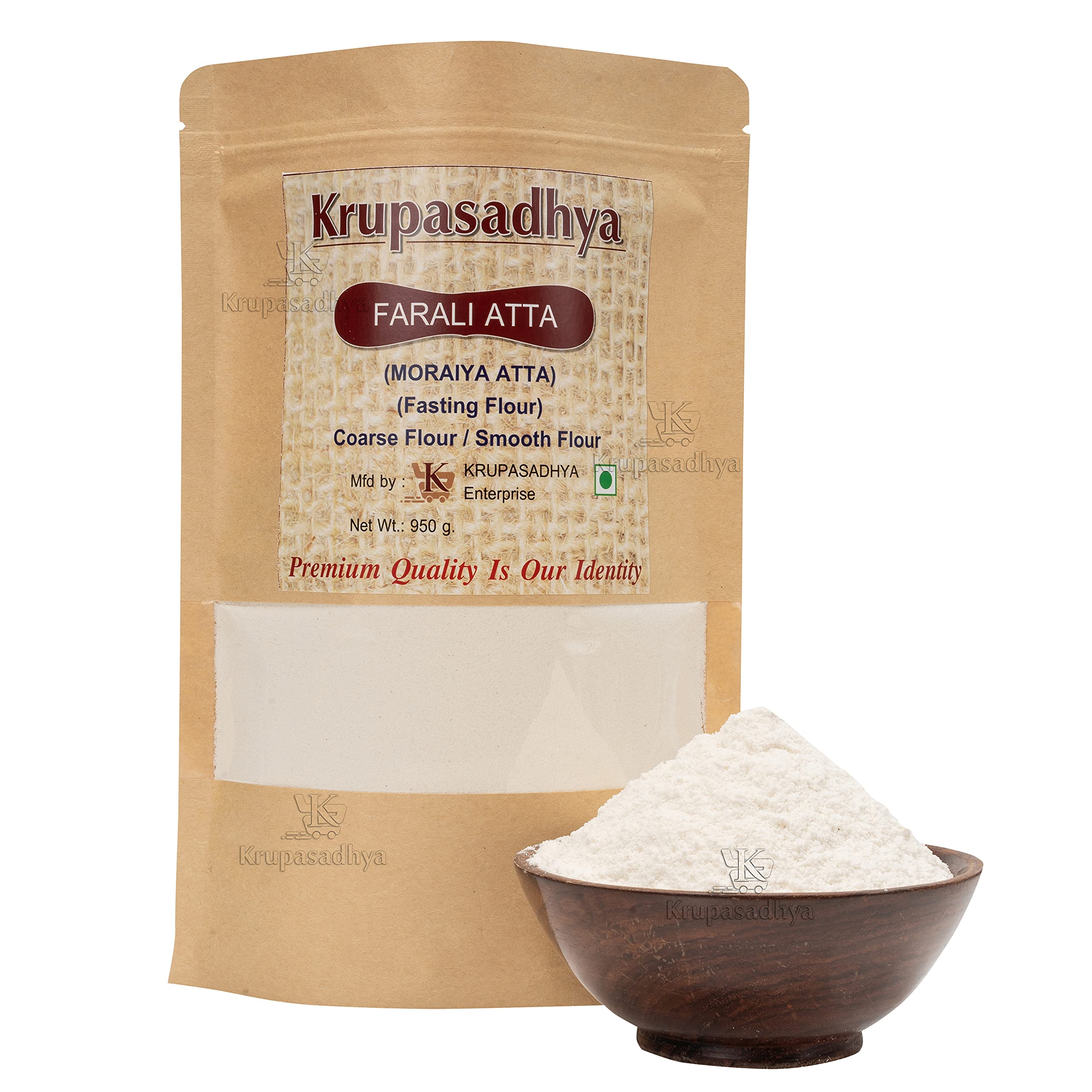 Krupasadhya Moraiya Flour / Rajgira flour / Amaranth Flour , Rajgira and Moraiya mix Atta Gluten Free 100% Natural Fasting flour (950 gm, Moraiya) (B09FBT6R5H) Amazon Price History, Amazon Price Tracker