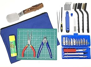 Economy 3D Printer Tool Kit - All The 3D Printing Tools & Accessories Needed to Remove, Clean & Finish 3D Prints for Adhesion Print Removal Print Clean-Up and 3D Printer Maintenance