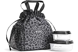 Fit & Fresh Insulated and Stain-Resistant Lunch Bag for Women with Containers,...