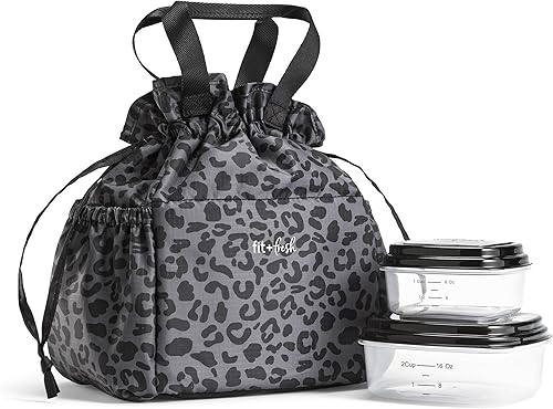 Fit & Fresh Loncheras para mujer con contenedores incluidos, loncheras para mujer