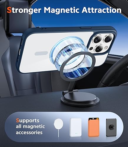 Miniatura 570 de Fntcase Funda para iPhone 15 Plus y 14 Plus de 6.7 pulgadas, magnética, a prueba de golpes de grado militar, antiamarilleo, delgada, protectora