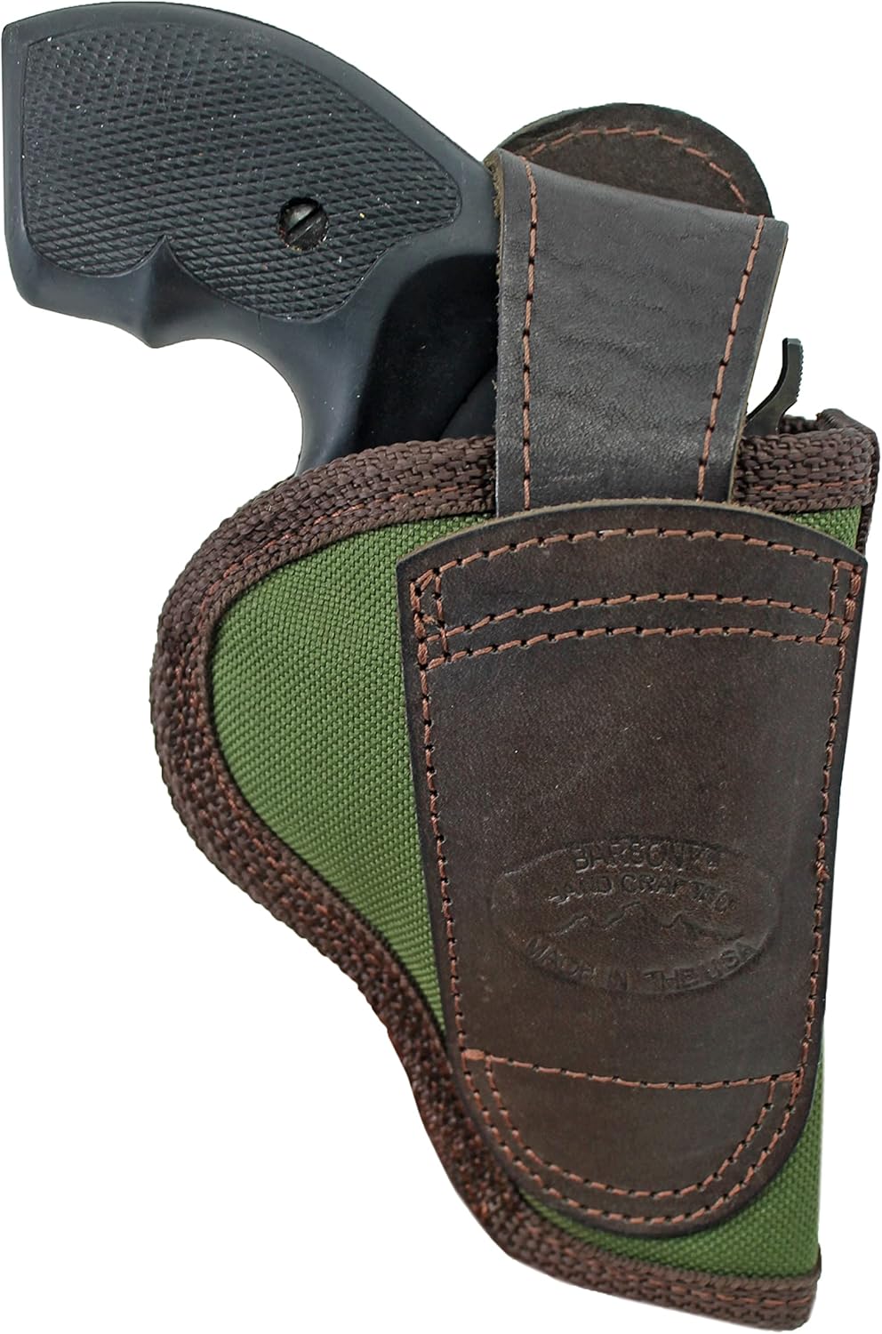 New Barsony Woodland Green Premium Ambidextrous Holster for 2" Snub Nose Revolvers