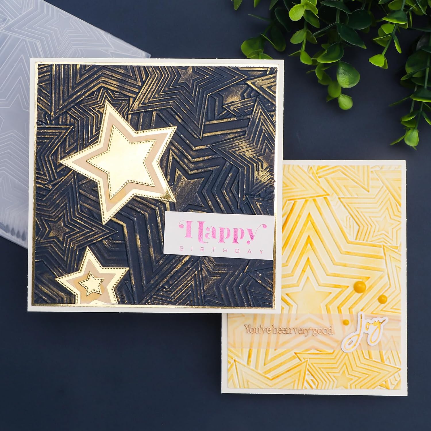 Briartw 3D Embossing Folder for Paper Crafting - Deep Texture Design, Compatible with Die Cutting Machines, Ideal for Cardstock (≥250gsm),Scrapbooking and Paper Craft,5.9x5.9 Inch