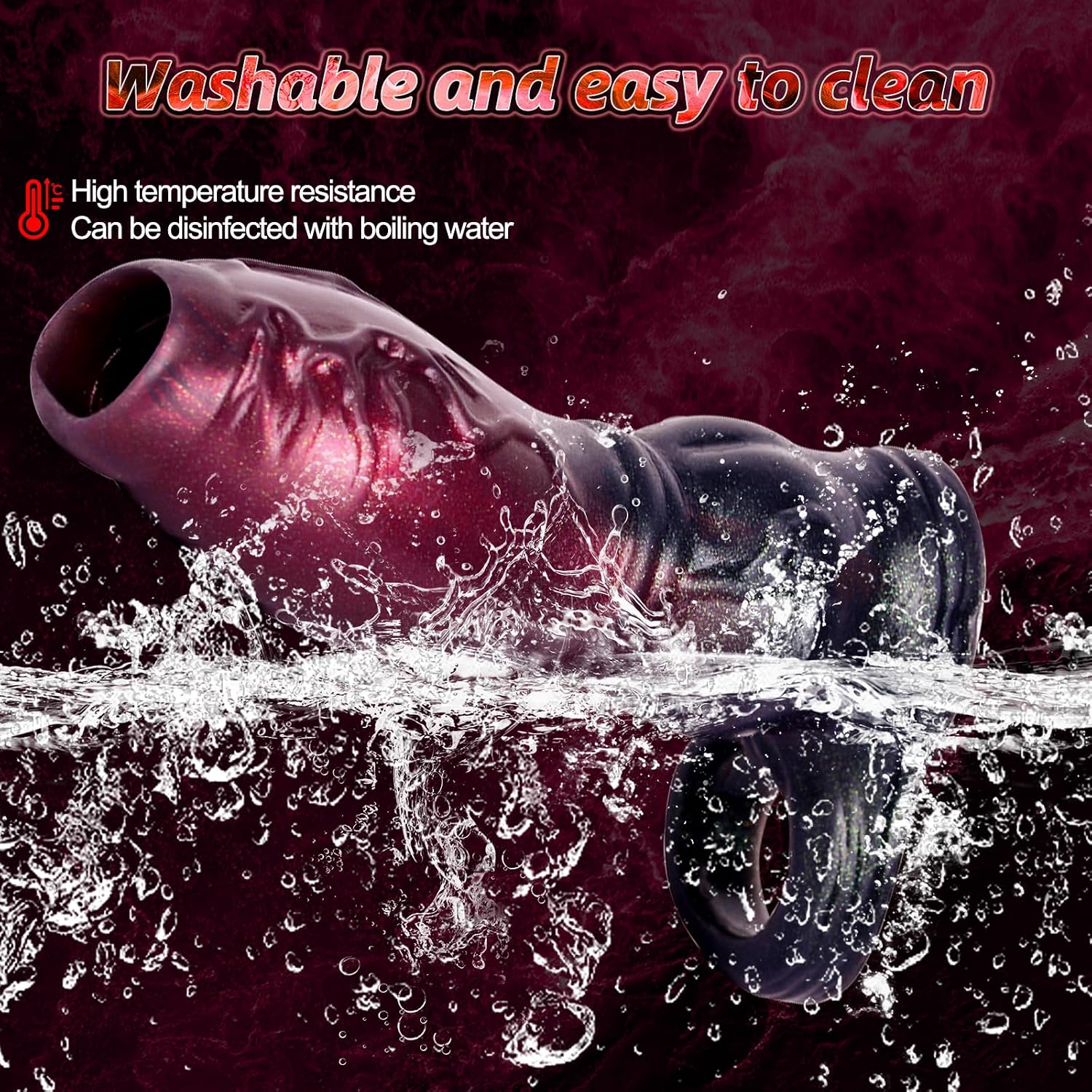 Knot Penis Sleeve Cock Sleeve,Silicone Dildo Sleeve & Cock Ring Penis Extender,Girth Enhancerr Men Sex Toy,4.72 Inches Reusable Male Adult Sex Toy for Men Couples Play