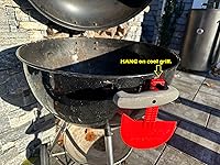 Vista 5 de LavaLock Smok-n-Scrape - Parrilla y raspador para ahumar, herramienta de limpieza para removedor de residuos para hervidor Weber, Weber Smokey