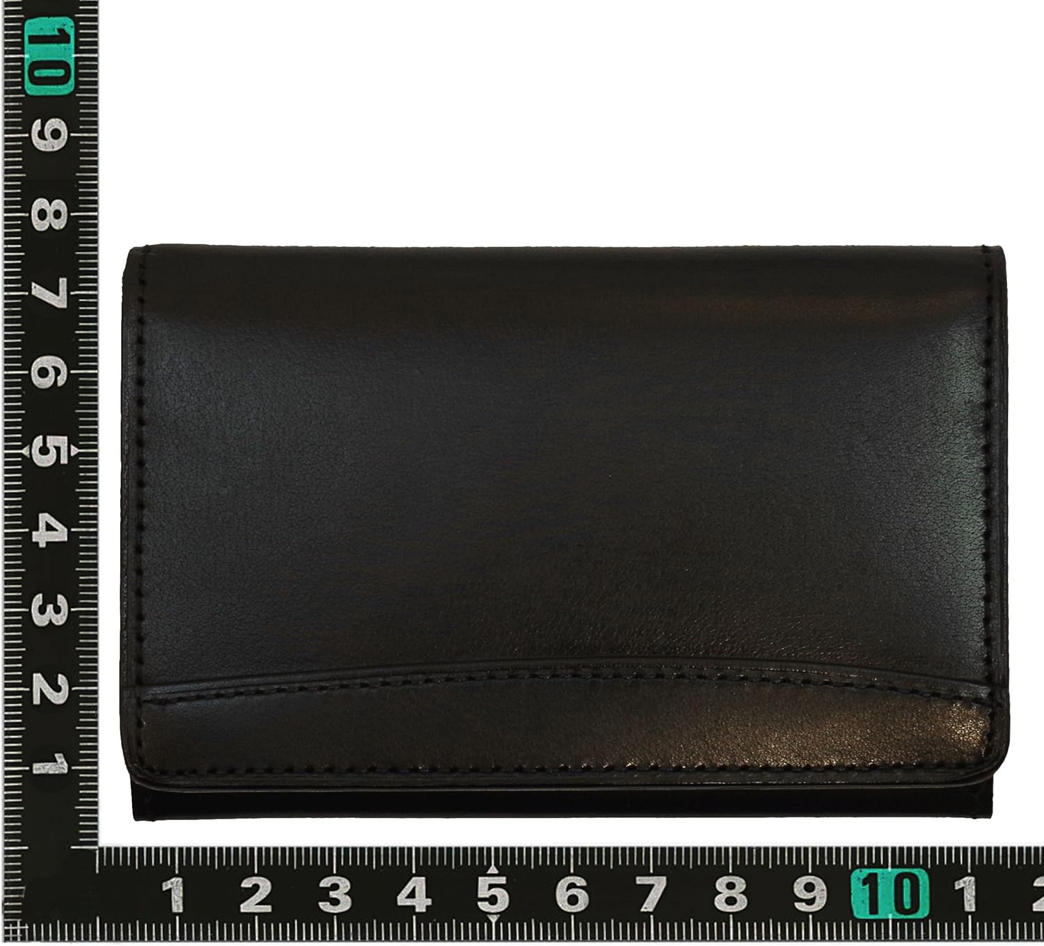 Business Card Holder/Business Card Case Made of Genuine Leather Earrings [Black] 236 – 054 – 20