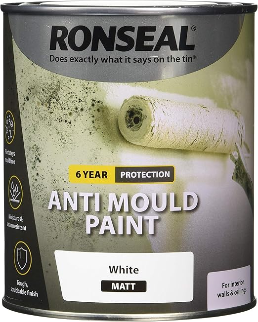 RONSEAL AMPWM750 Anti Mould Paint White Matt 750ml Amazon.co.uk DIY