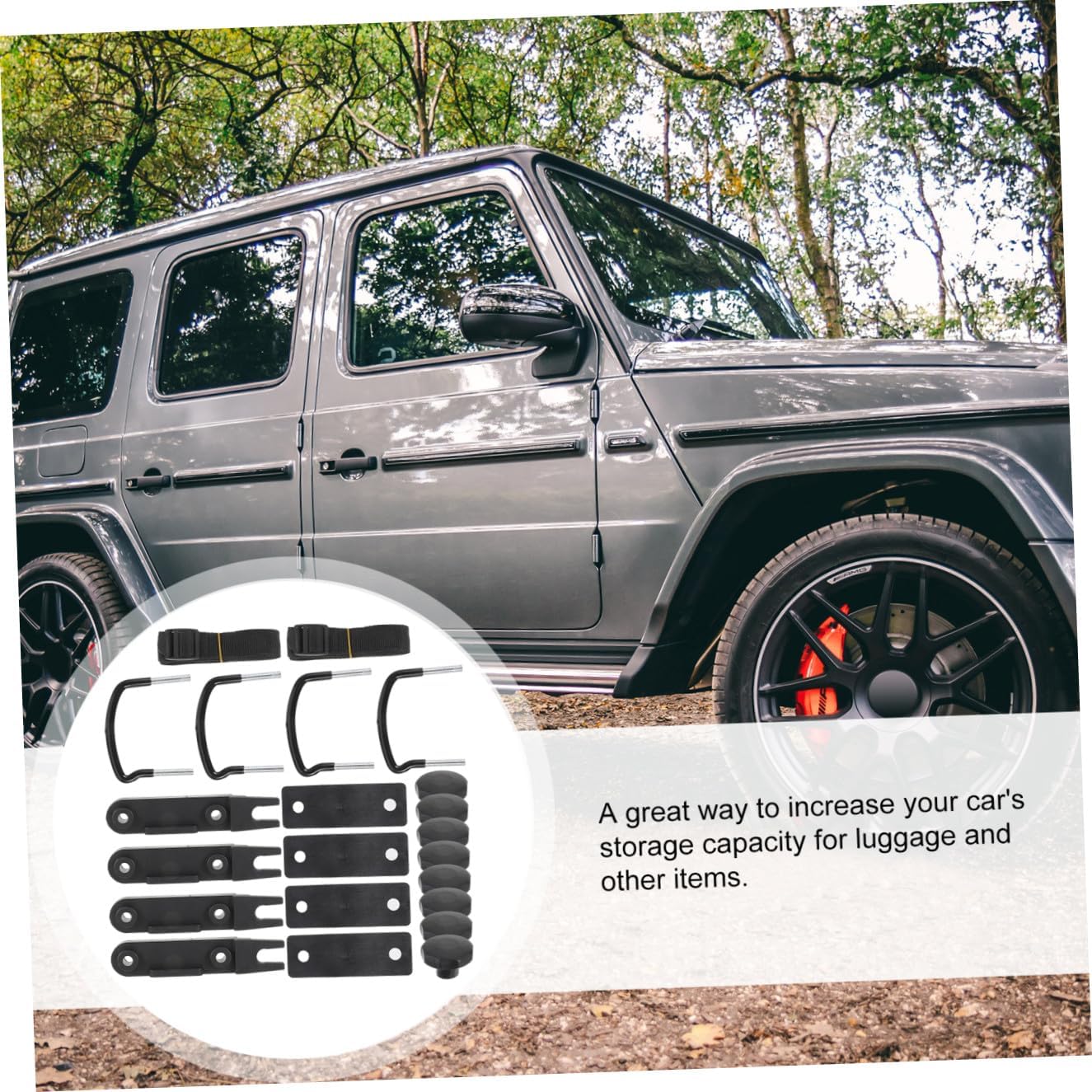 1set Car Mounting Fitting u Brackets for Rooftop Cargo Carrier Lightweight Compact Design Easy Installation Compatible Various Roof Racks Vehicle Aesthetics and Functionality