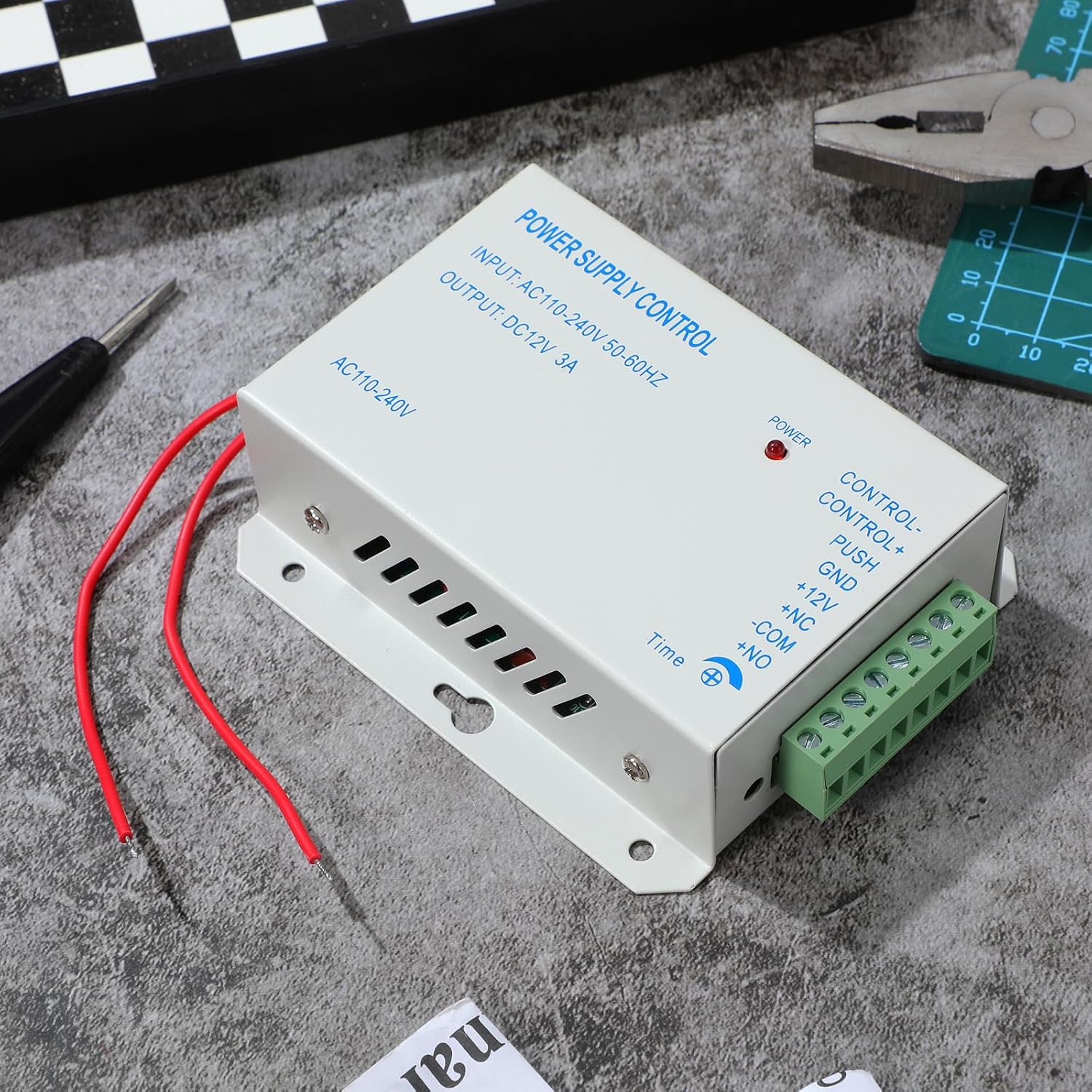 Access Control Power Supply with Delay Metal Controller 3a 12v