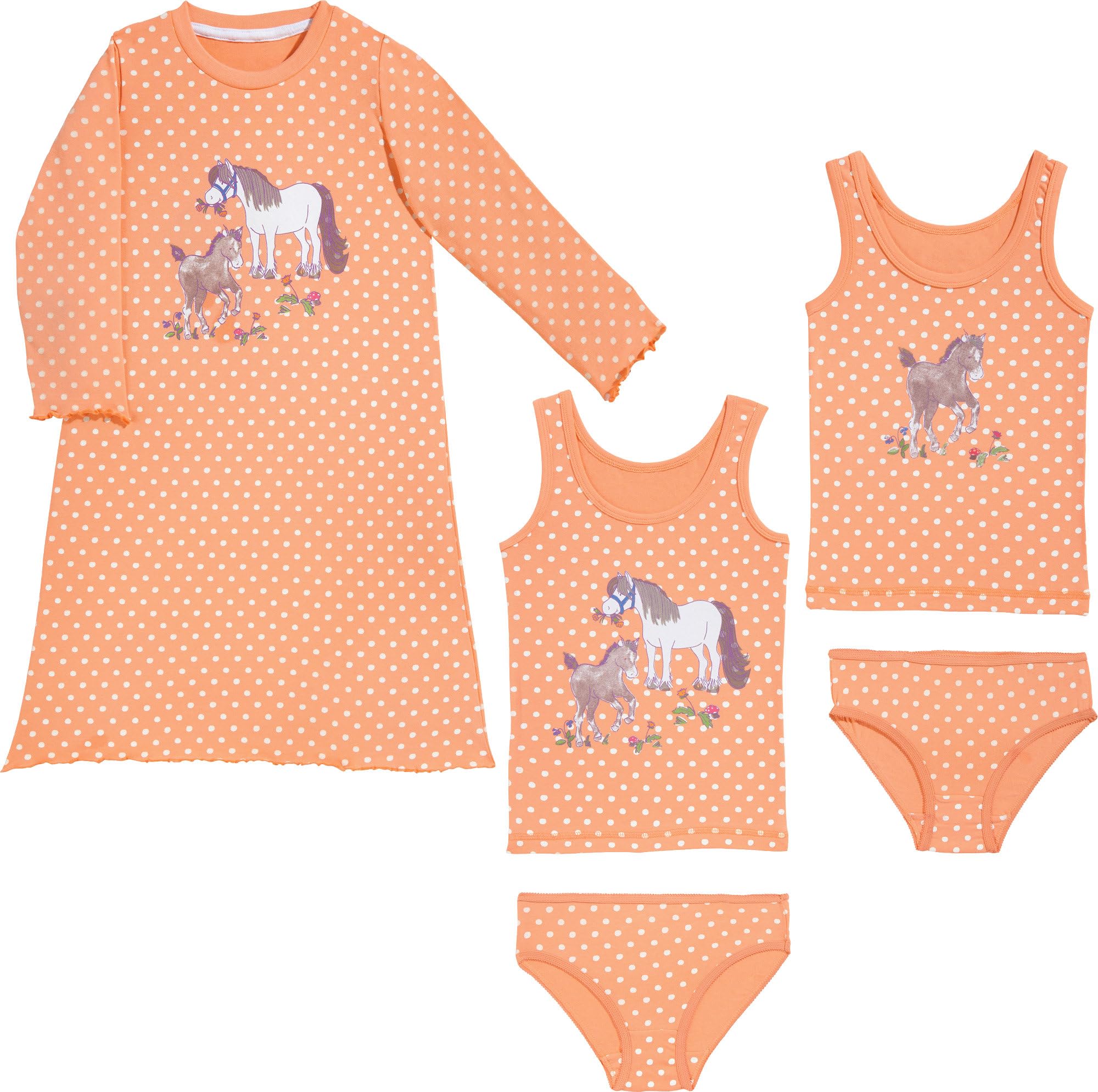 Erwin Müller Mädchen-Wäsche-Set 5-teilig Single-Jersey