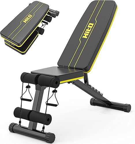 Meilleur banc de musculation pliable et compact: le modèle d’HitoSport 