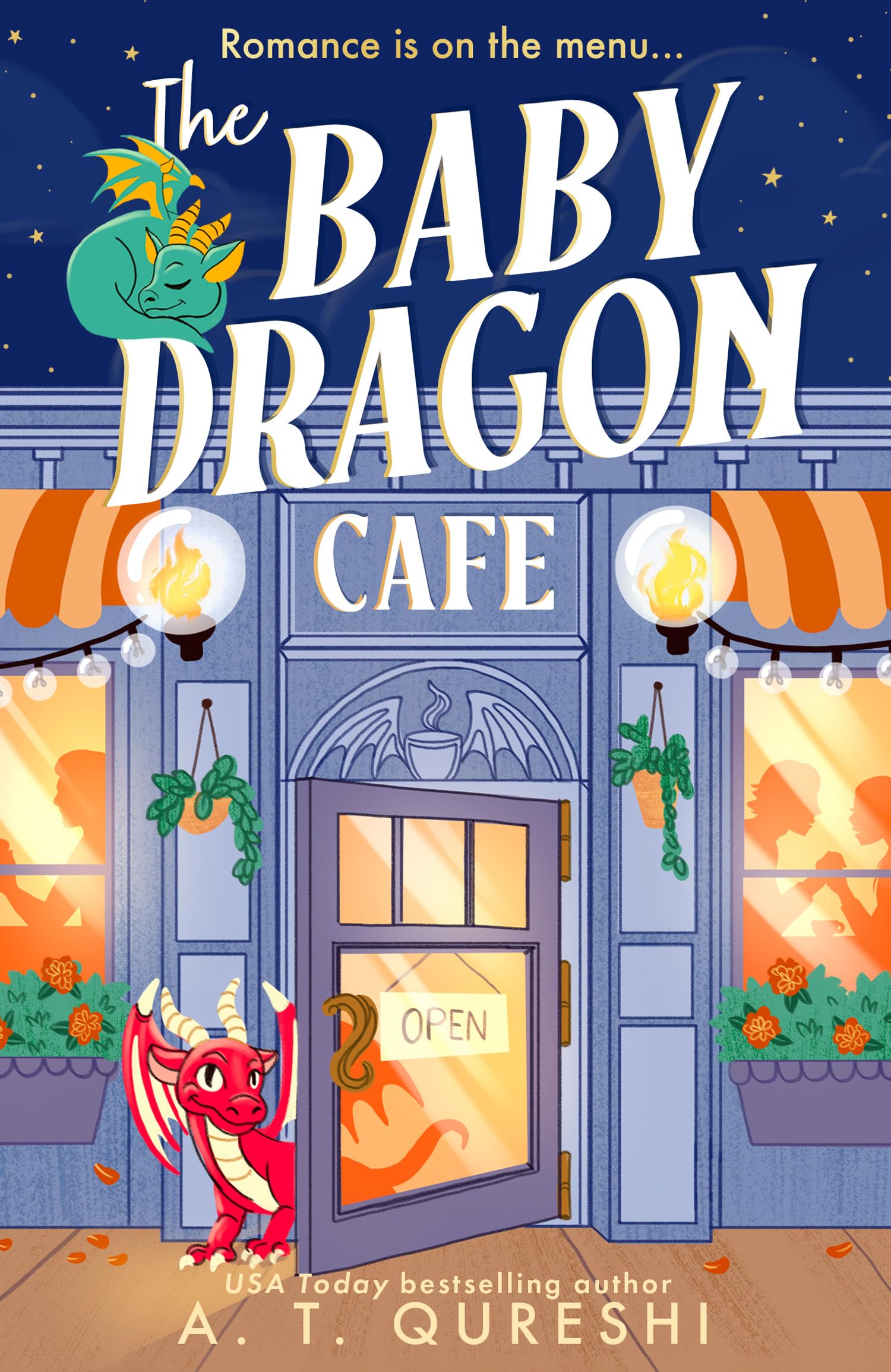 Cover of The Baby Dragon Cafe: the USA Today bestselling charming NEW cozy romance fantasy for 2026 you need!