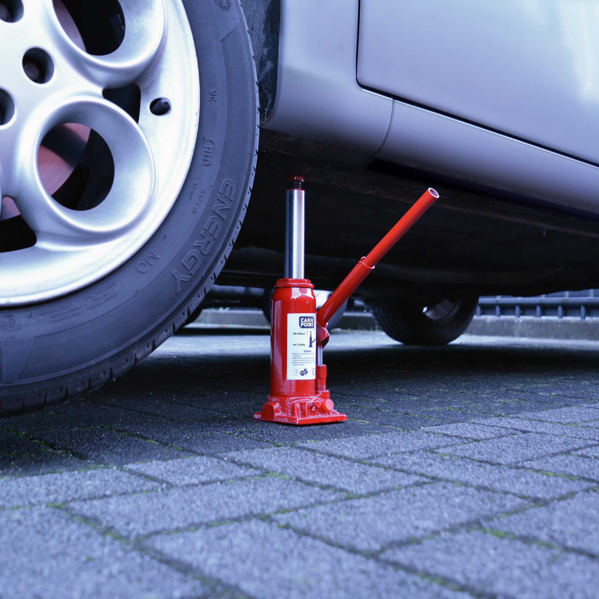 CARPOINT 0677811 Cric avec poignée hydraulique Rouge