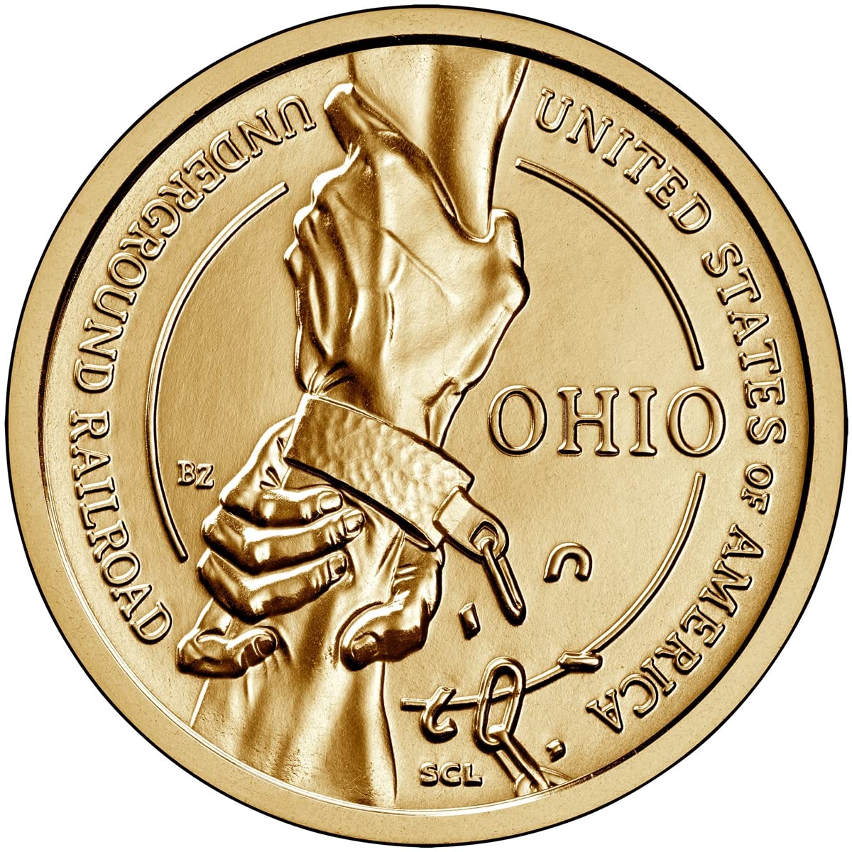 2023 P, D American Innovation Ohio - Underground Railroad - $1 Coin - P and D 2 Coin Set Dollar US Mint Uncirculated Thumbnail