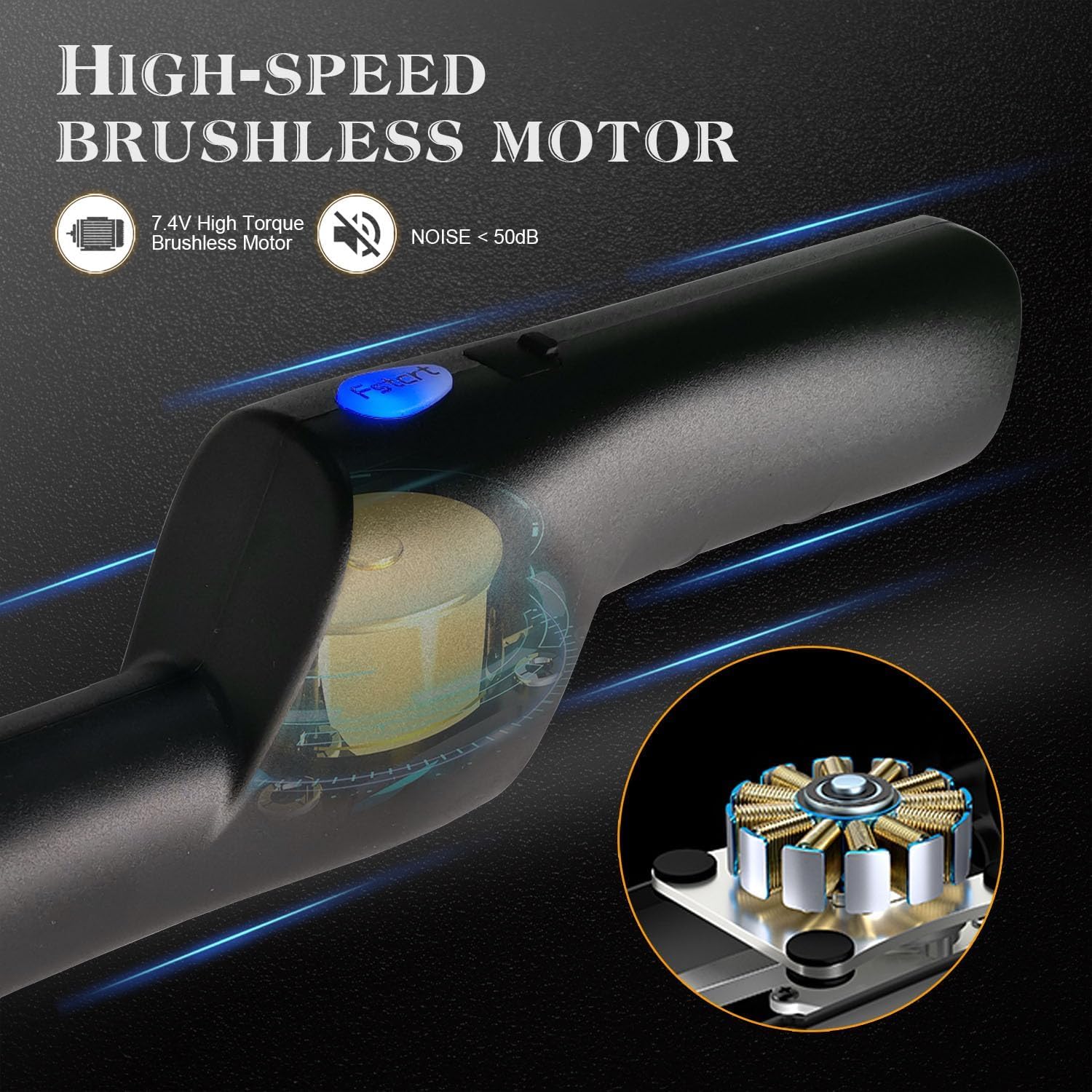 Cordless Electric Knife, Portable Rechargeable Lithium with Safety Lock - Carving Meat, Poultry, Bread, Vegetables