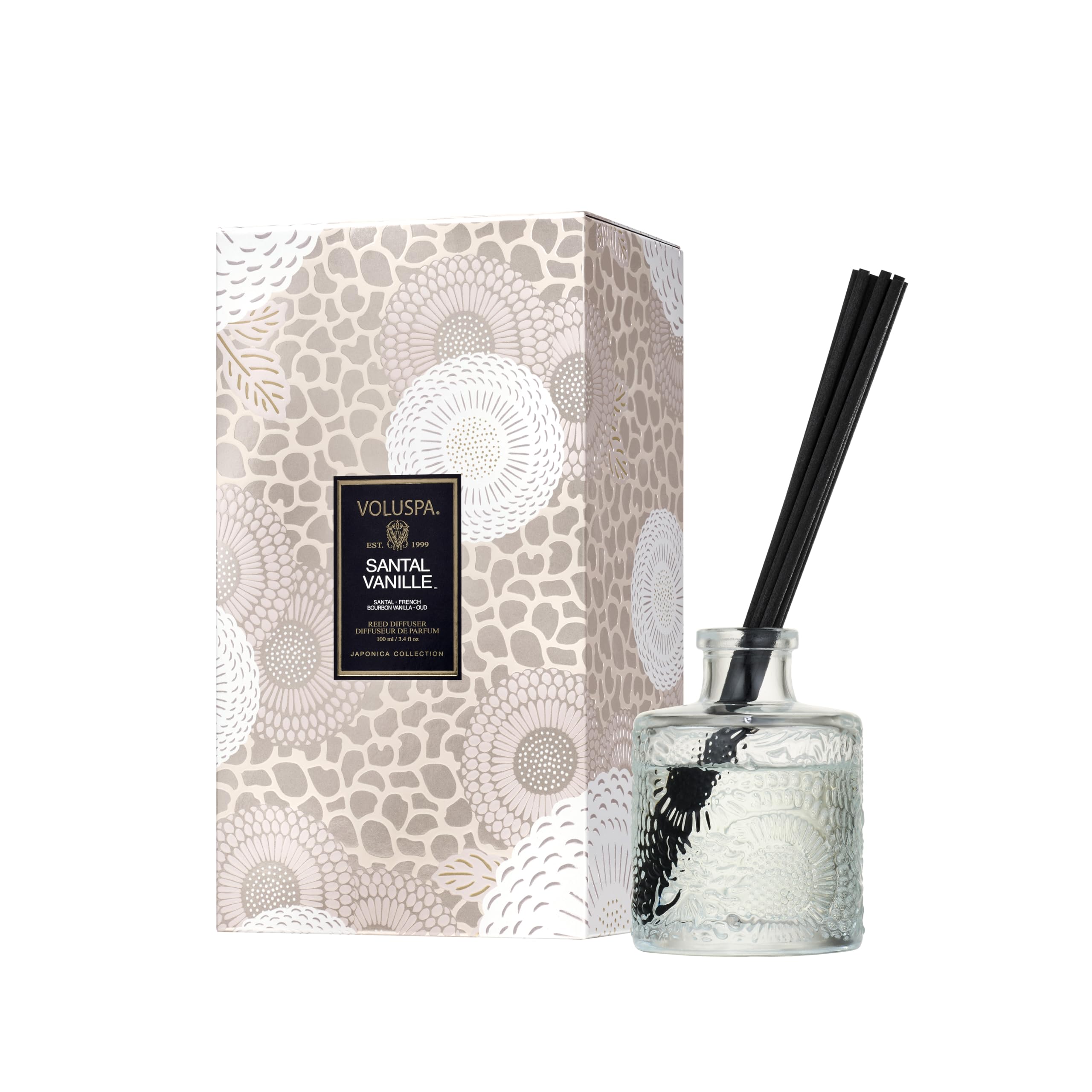 voluspa tobacco vanille Japonica Collection Santal Room & Body Spray Mist 3.4oz (100ml) : Home & Kitchen burning coconut wax blend and natural wicks Blond Tabac | Large Jar