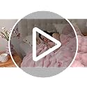 Smoofy Faux Fur Throw Blanket for Couch Rabbit Fleece - Tie-dye Blue Fluffy Blanket for Sofa Bedroom Living Room, Cozy Soft Plush Luxury Thick Winter Fuzzy Comfy Bubble Blanket - 60" x 80"