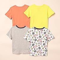Vista 3 de Tienda Essentials Disney Marvel Star Wars Camisetas de manga corta para niños y bebés (anteriormente Spotted Zebra), Multipacks