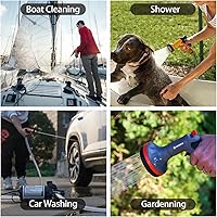 Vista 5 de WASSERMANN Kit de bomba de lavado de 12 V CC, 7.5 GPM 80 PSI, bomba de diafragma autocebante de 5 cámaras con interruptor de presión, manguera