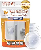 Vista 1 de Ducki Protector de parachoques de pared para puerta, protector de parada autoadhesivo que evita daños y ruido para el mango de la perilla