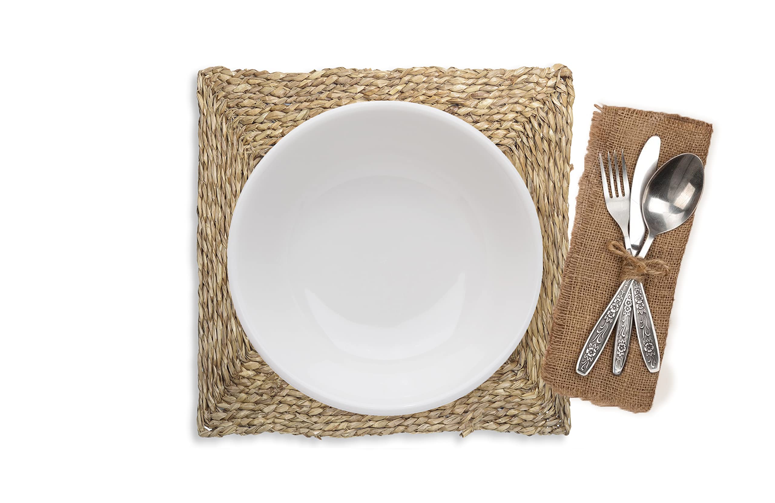 HERSIG - Salvamantel Individual | Mantel Individual Cuadrado - 30 x 30 cm | Pack 24 Salvamanteles