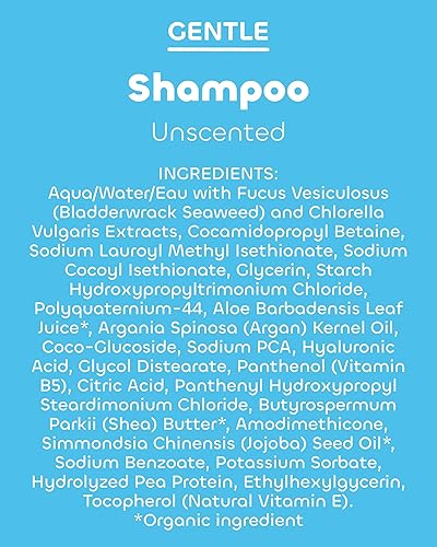 Miniatura 8 de Seaweed Bath Co. Gentle Shampoo - Unscented - Nourishing Hair Care With Hyaluronic Acid, Aloe, Argan Oil, For Sensitive Scalps - 12 oz