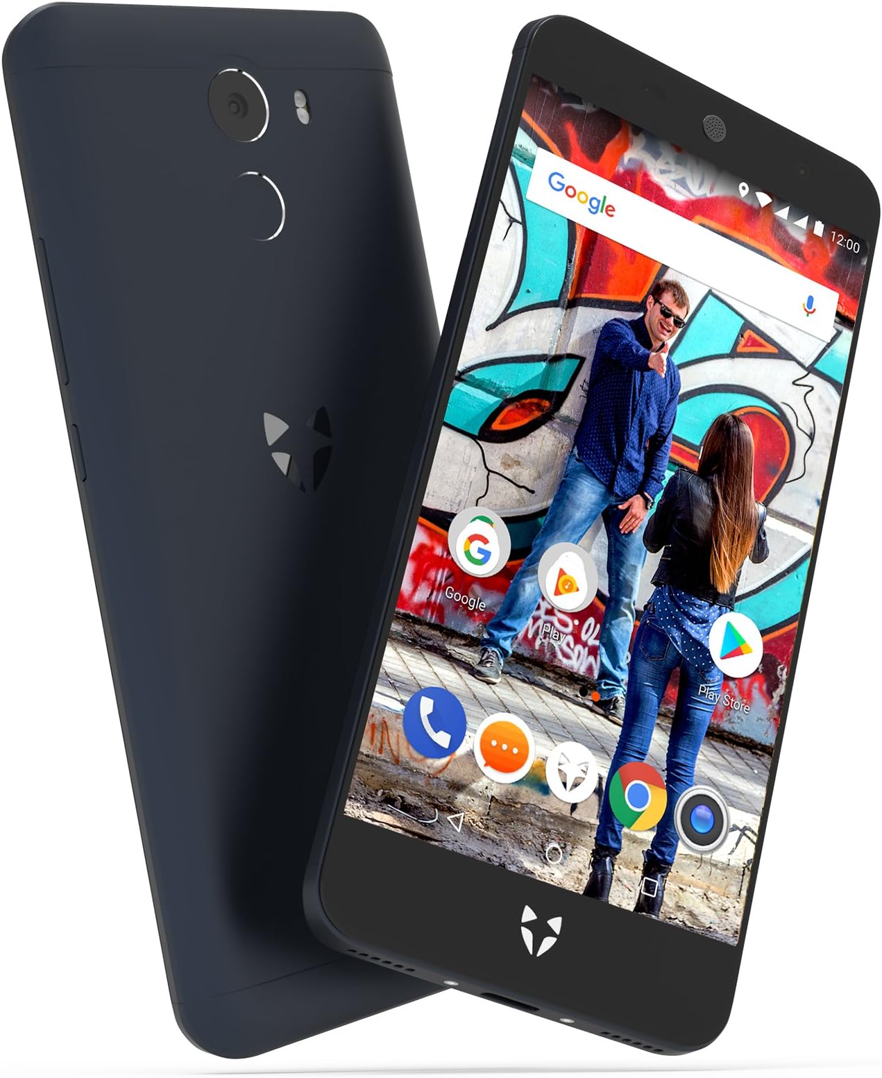 Wileyfox Swift 2 16 GB with 2 GB RAM 5.0 Inch HD (Dual SIM 4G) SIM-Free Smartphone Android Oreo 8.1 - Midnight